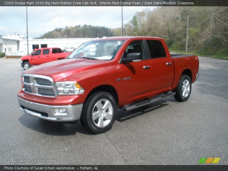 Inferno Red Crystal Pearl / Dark Slate/Medium Graystone 2009 Dodge Ram 1500 Big Horn Edition Crew Cab 4x4