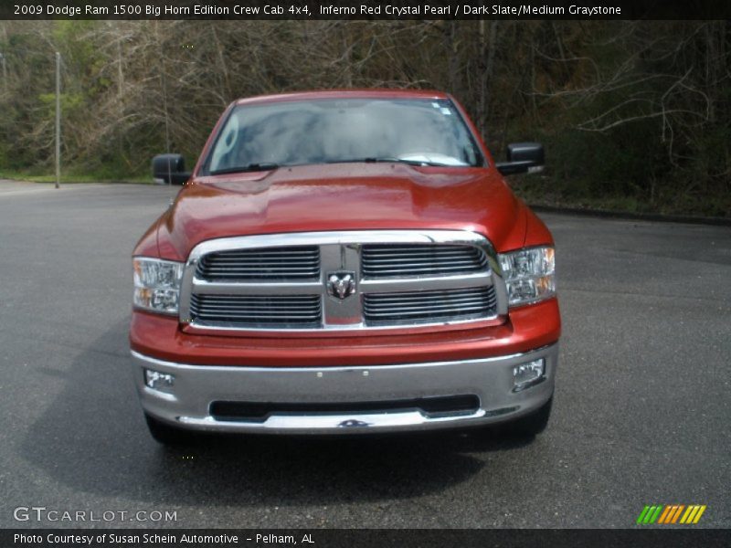 Inferno Red Crystal Pearl / Dark Slate/Medium Graystone 2009 Dodge Ram 1500 Big Horn Edition Crew Cab 4x4