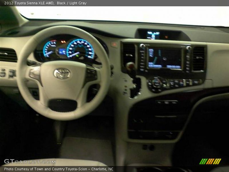 Black / Light Gray 2012 Toyota Sienna XLE AWD