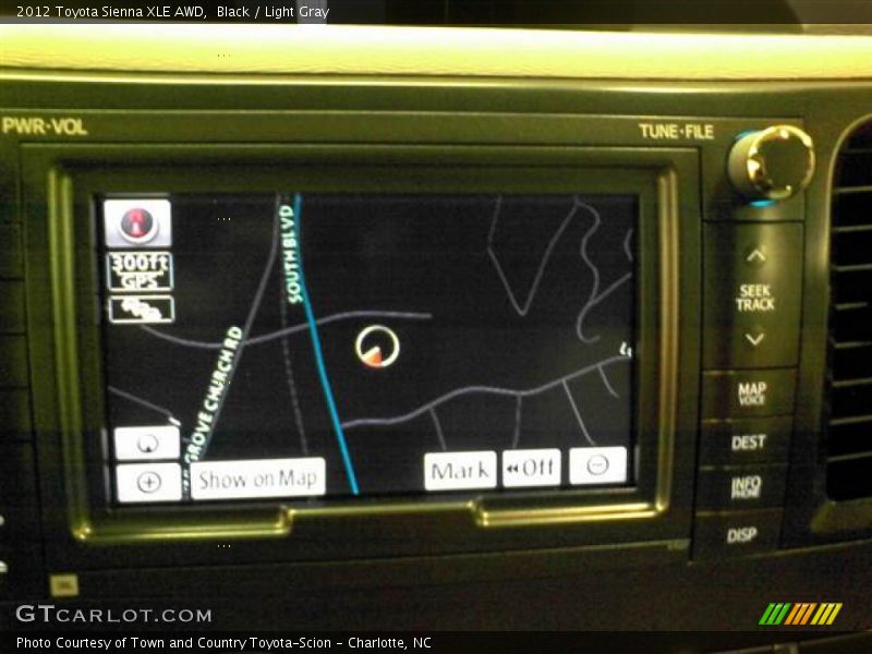 Black / Light Gray 2012 Toyota Sienna XLE AWD