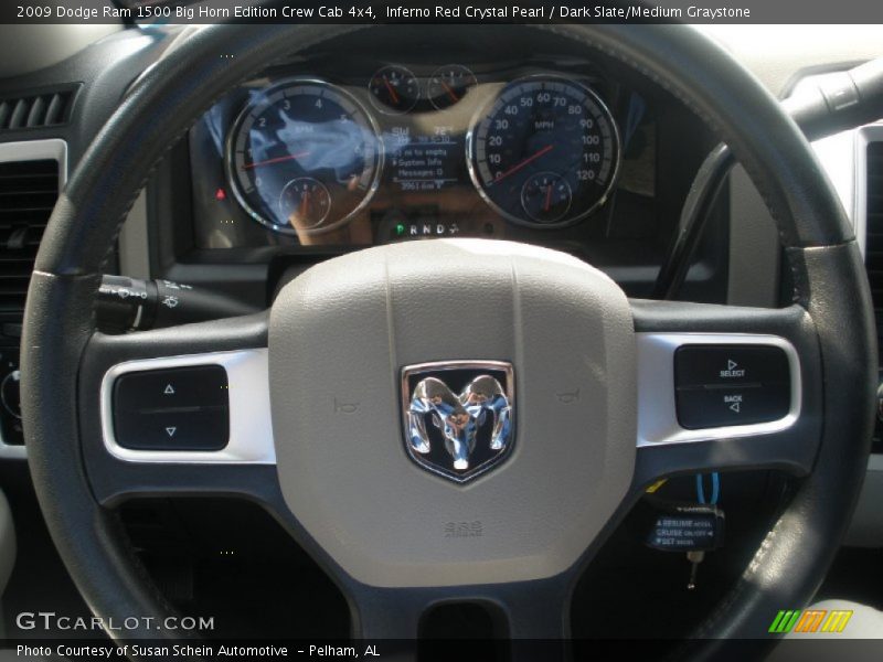 Inferno Red Crystal Pearl / Dark Slate/Medium Graystone 2009 Dodge Ram 1500 Big Horn Edition Crew Cab 4x4