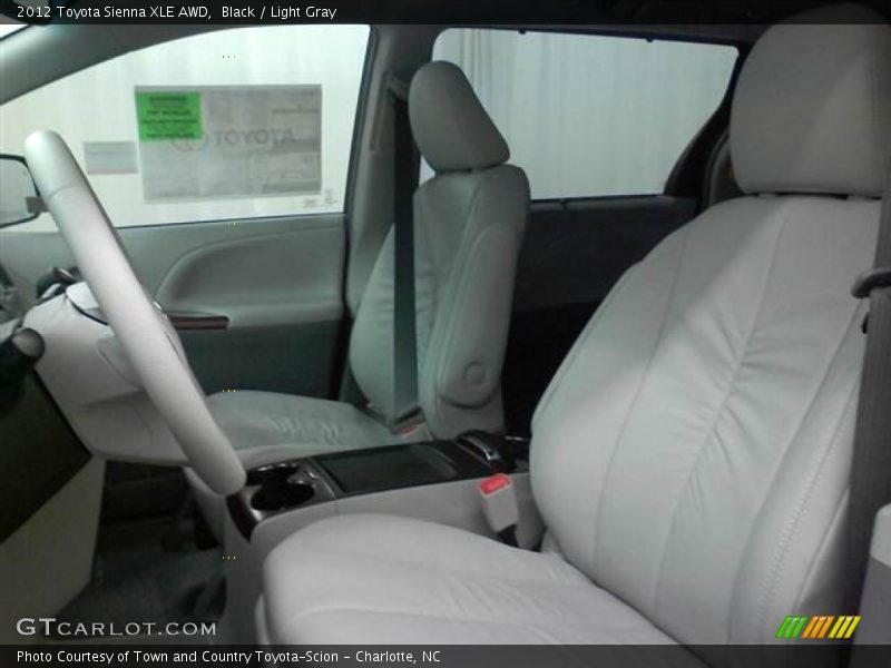 Black / Light Gray 2012 Toyota Sienna XLE AWD