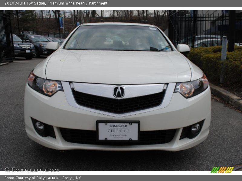 Premium White Pearl / Parchment 2010 Acura TSX Sedan