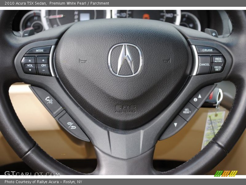 Premium White Pearl / Parchment 2010 Acura TSX Sedan