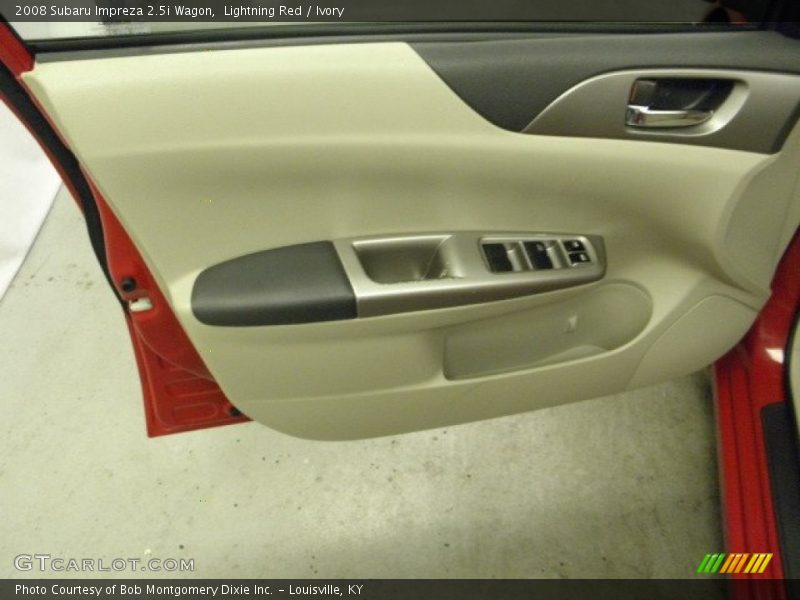 Lightning Red / Ivory 2008 Subaru Impreza 2.5i Wagon
