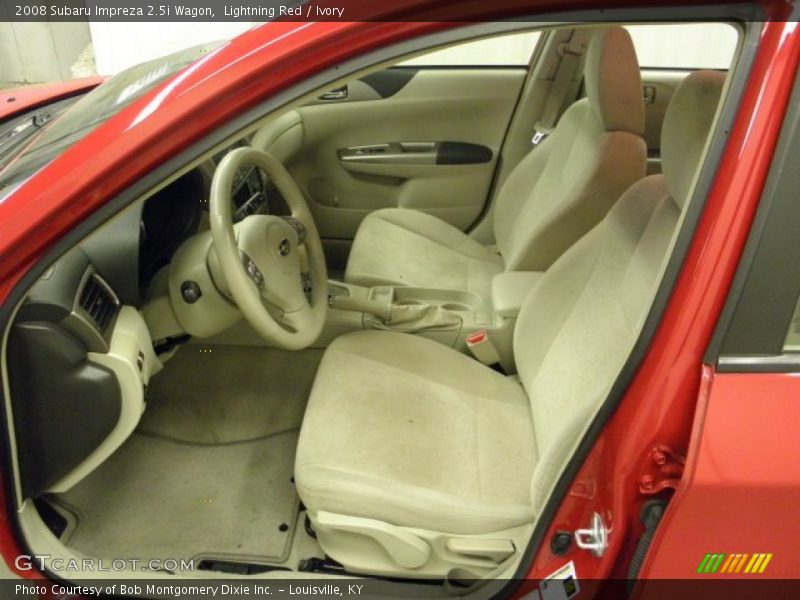 Lightning Red / Ivory 2008 Subaru Impreza 2.5i Wagon