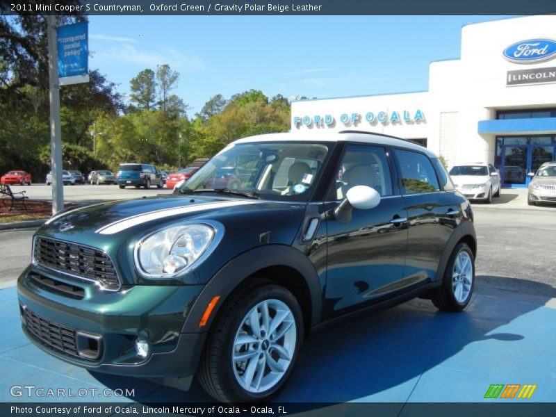 Oxford Green / Gravity Polar Beige Leather 2011 Mini Cooper S Countryman