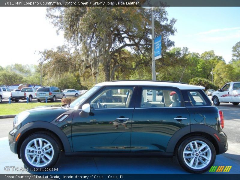 Oxford Green / Gravity Polar Beige Leather 2011 Mini Cooper S Countryman