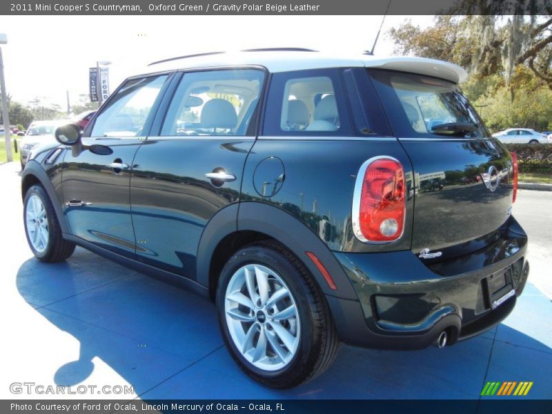 Oxford Green / Gravity Polar Beige Leather 2011 Mini Cooper S Countryman