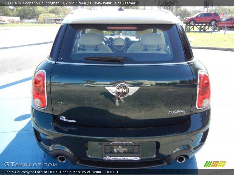 Oxford Green / Gravity Polar Beige Leather 2011 Mini Cooper S Countryman