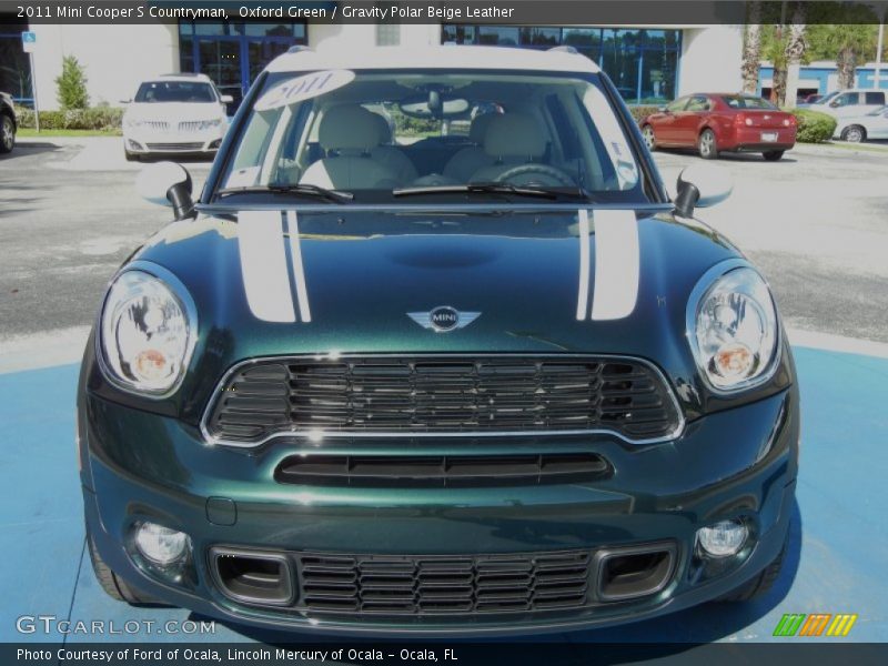 Oxford Green / Gravity Polar Beige Leather 2011 Mini Cooper S Countryman