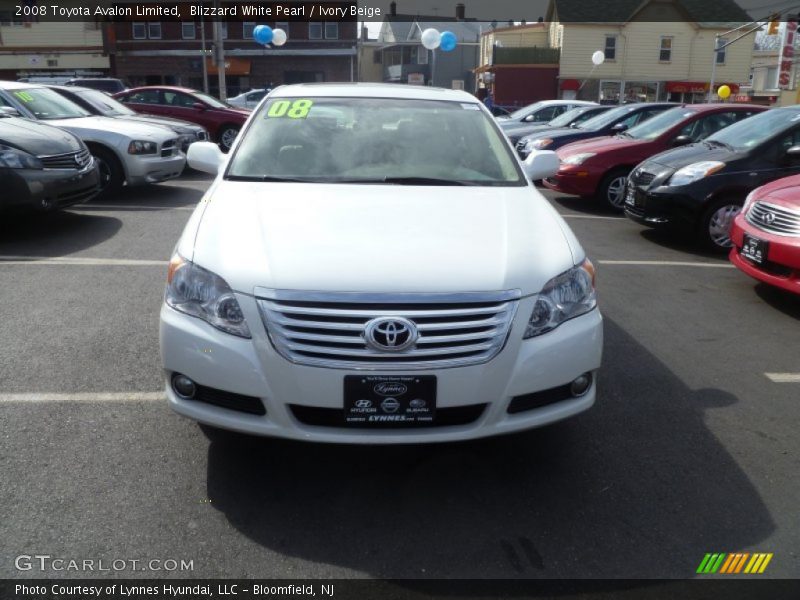 Blizzard White Pearl / Ivory Beige 2008 Toyota Avalon Limited