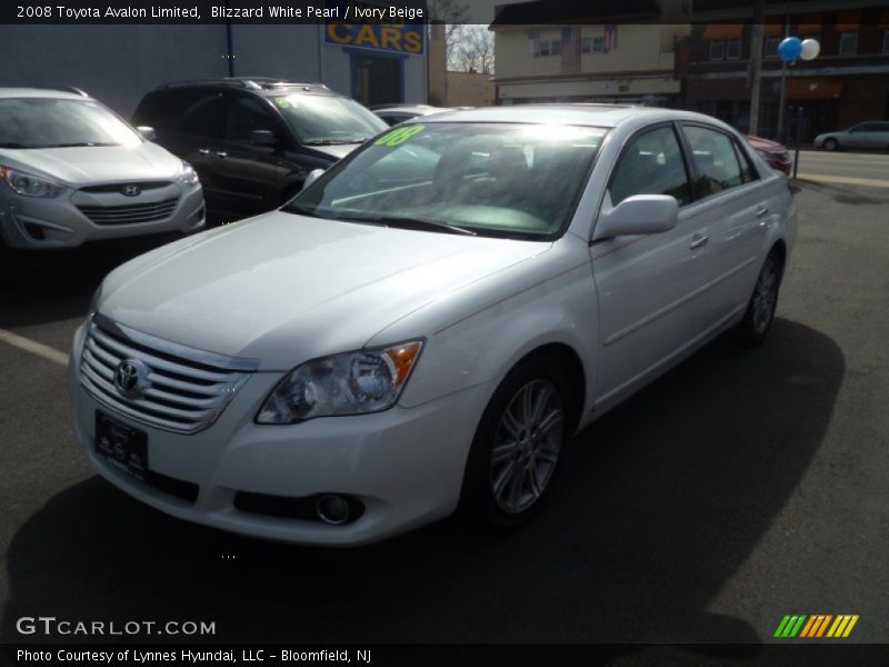 Blizzard White Pearl / Ivory Beige 2008 Toyota Avalon Limited