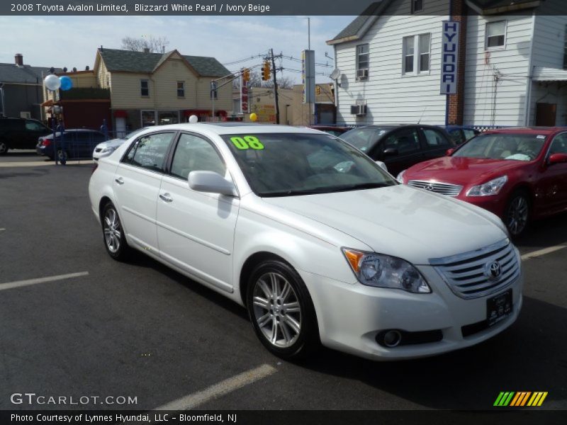 Blizzard White Pearl / Ivory Beige 2008 Toyota Avalon Limited