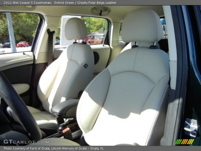 Oxford Green / Gravity Polar Beige Leather 2011 Mini Cooper S Countryman