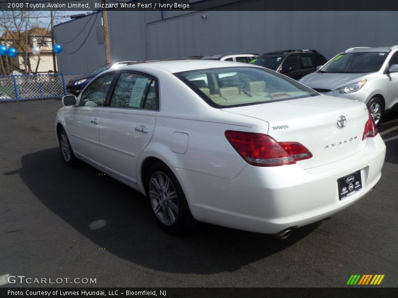 Blizzard White Pearl / Ivory Beige 2008 Toyota Avalon Limited
