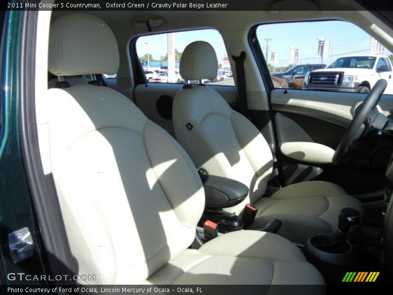 Oxford Green / Gravity Polar Beige Leather 2011 Mini Cooper S Countryman