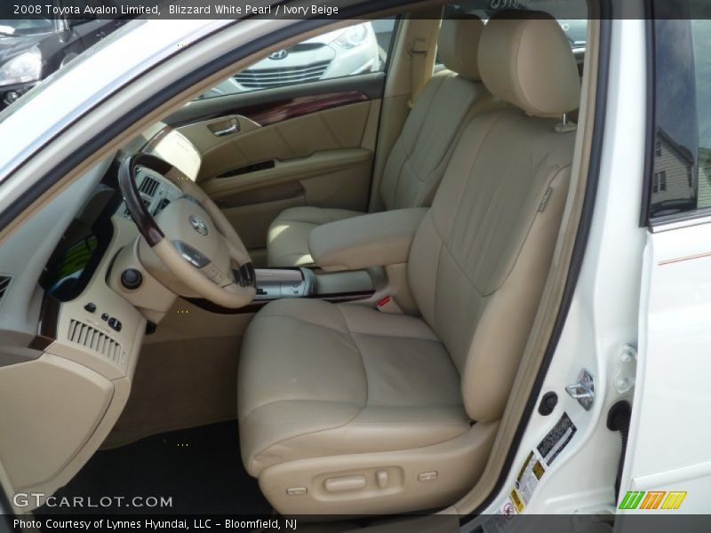 Blizzard White Pearl / Ivory Beige 2008 Toyota Avalon Limited