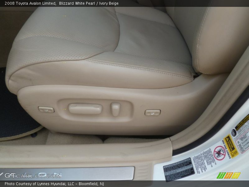 Blizzard White Pearl / Ivory Beige 2008 Toyota Avalon Limited