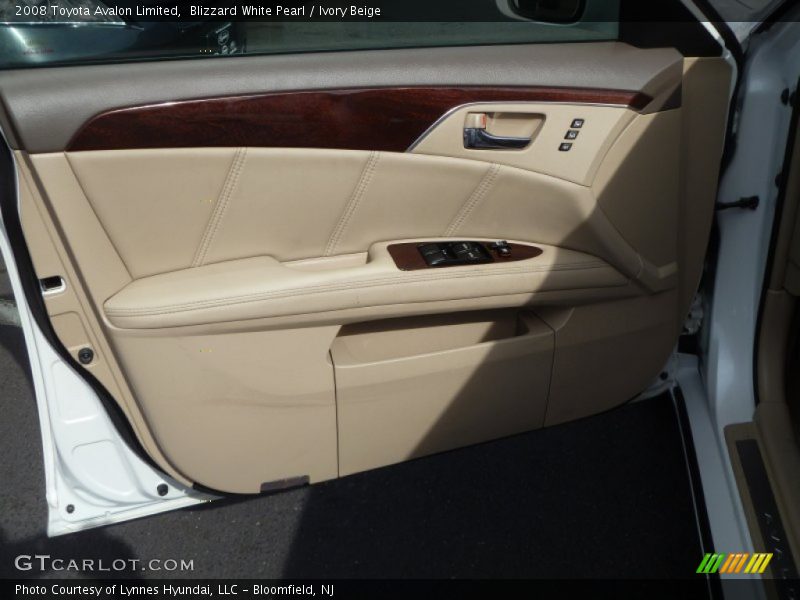 Blizzard White Pearl / Ivory Beige 2008 Toyota Avalon Limited