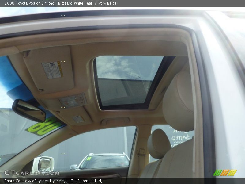 Blizzard White Pearl / Ivory Beige 2008 Toyota Avalon Limited