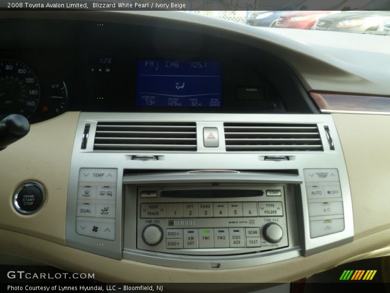 Blizzard White Pearl / Ivory Beige 2008 Toyota Avalon Limited