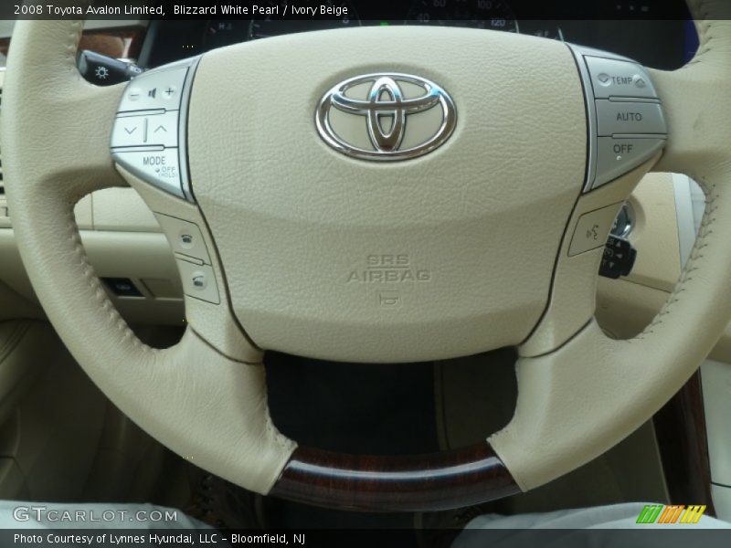 Blizzard White Pearl / Ivory Beige 2008 Toyota Avalon Limited