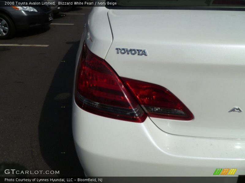 Blizzard White Pearl / Ivory Beige 2008 Toyota Avalon Limited