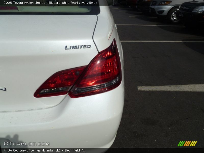 Blizzard White Pearl / Ivory Beige 2008 Toyota Avalon Limited