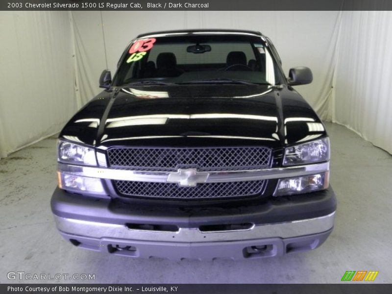 Black / Dark Charcoal 2003 Chevrolet Silverado 1500 LS Regular Cab