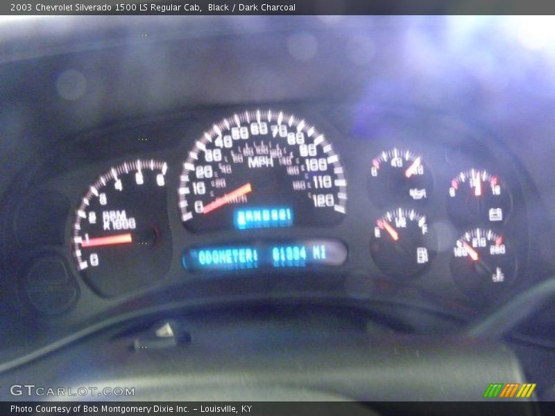 Black / Dark Charcoal 2003 Chevrolet Silverado 1500 LS Regular Cab