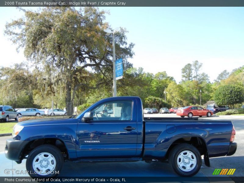 Indigo Ink Pearl / Graphite Gray 2008 Toyota Tacoma Regular Cab