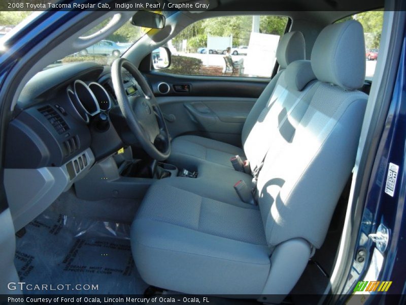 Indigo Ink Pearl / Graphite Gray 2008 Toyota Tacoma Regular Cab