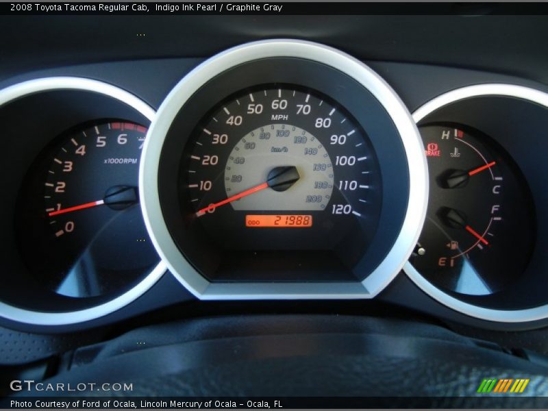 Indigo Ink Pearl / Graphite Gray 2008 Toyota Tacoma Regular Cab
