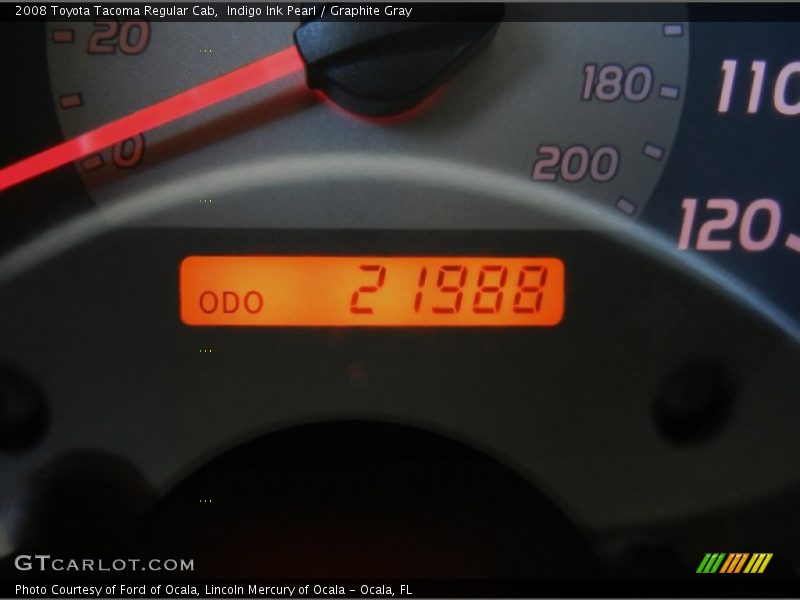 Indigo Ink Pearl / Graphite Gray 2008 Toyota Tacoma Regular Cab