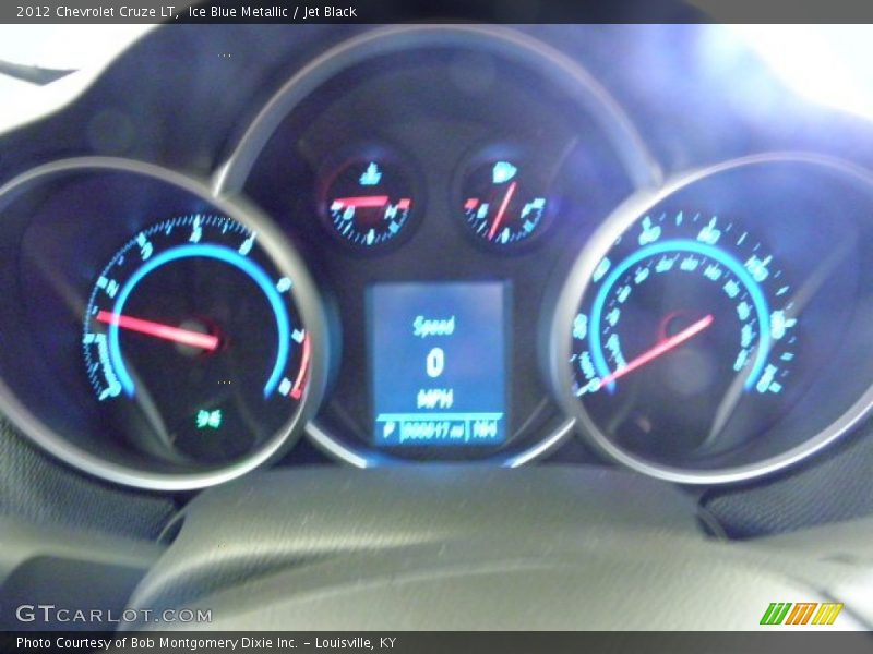 Ice Blue Metallic / Jet Black 2012 Chevrolet Cruze LT