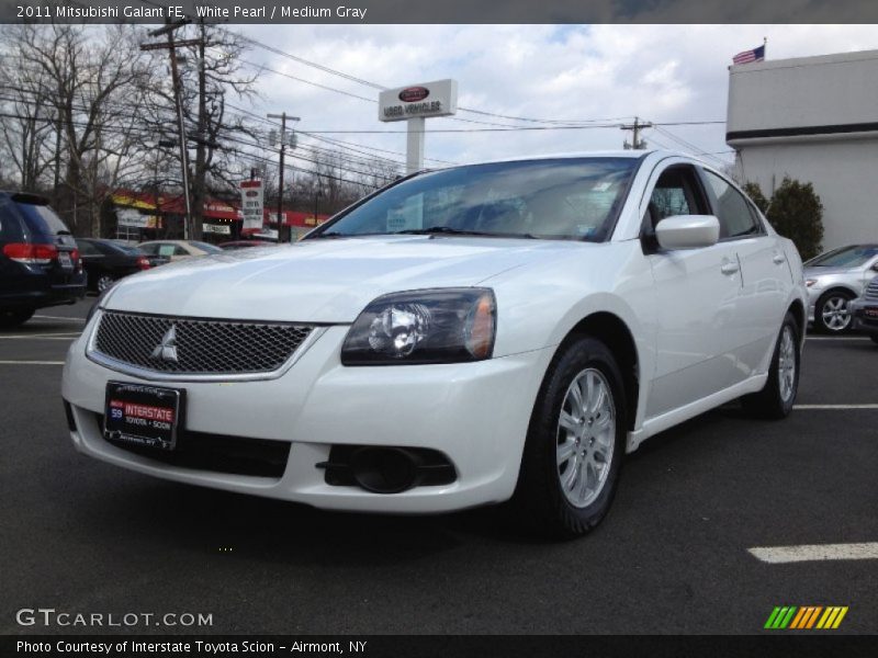 White Pearl / Medium Gray 2011 Mitsubishi Galant FE
