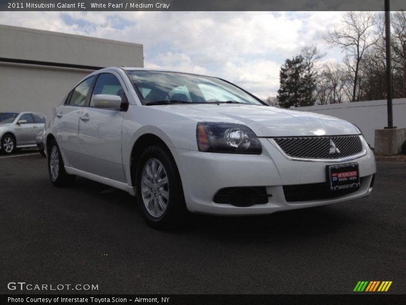 White Pearl / Medium Gray 2011 Mitsubishi Galant FE