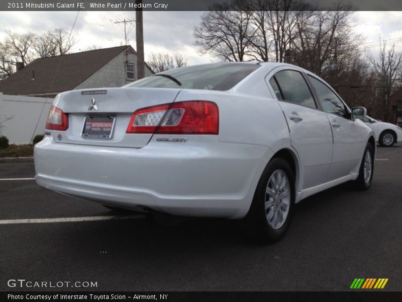 White Pearl / Medium Gray 2011 Mitsubishi Galant FE