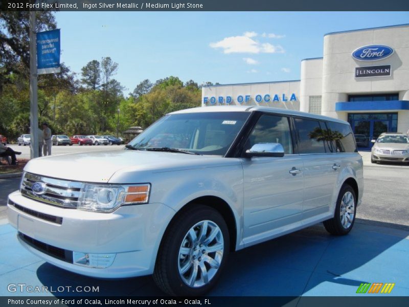 Ingot Silver Metallic / Medium Light Stone 2012 Ford Flex Limited