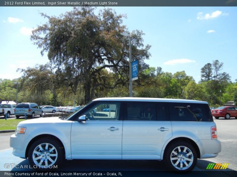 Ingot Silver Metallic / Medium Light Stone 2012 Ford Flex Limited