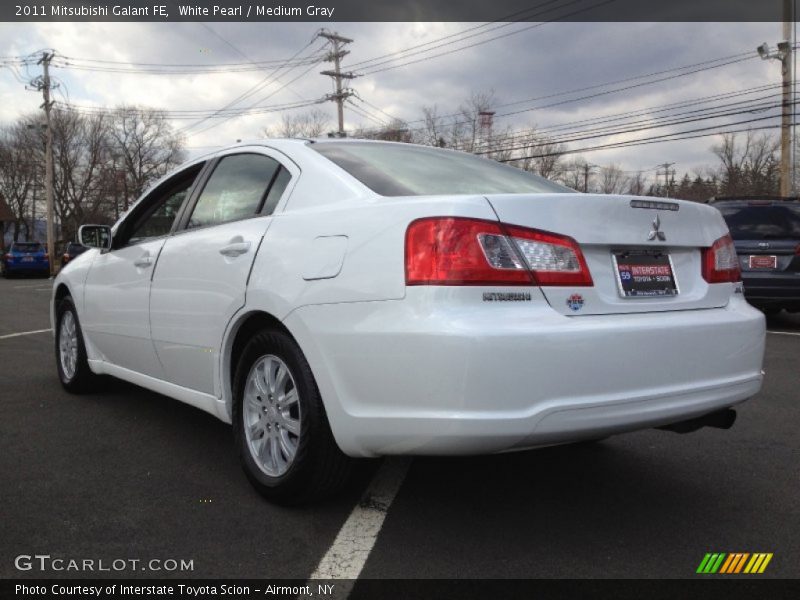 White Pearl / Medium Gray 2011 Mitsubishi Galant FE
