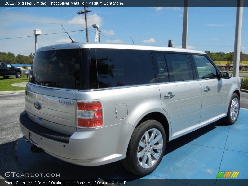 Ingot Silver Metallic / Medium Light Stone 2012 Ford Flex Limited