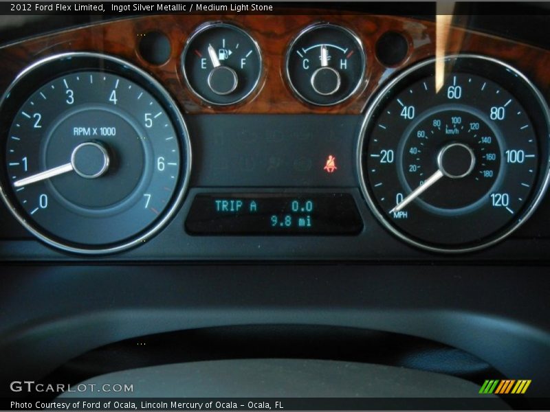 Ingot Silver Metallic / Medium Light Stone 2012 Ford Flex Limited