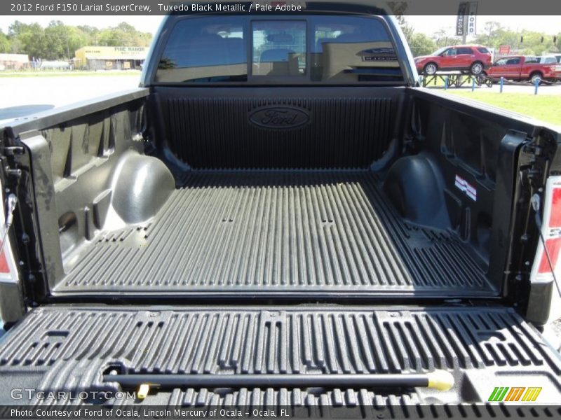 Tuxedo Black Metallic / Pale Adobe 2012 Ford F150 Lariat SuperCrew