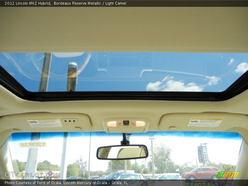 Bordeaux Reserve Metallic / Light Camel 2012 Lincoln MKZ Hybrid