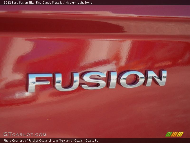 Red Candy Metallic / Medium Light Stone 2012 Ford Fusion SEL