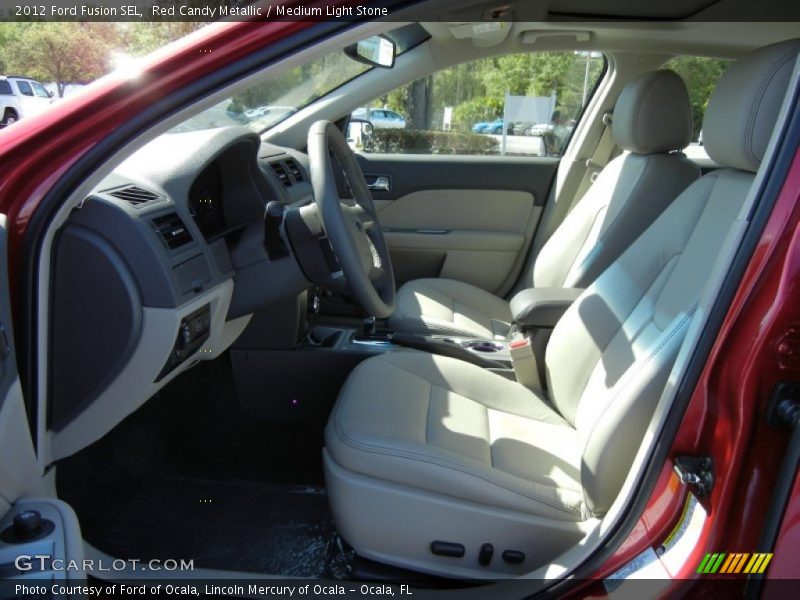 Front Seat of 2012 Fusion SEL