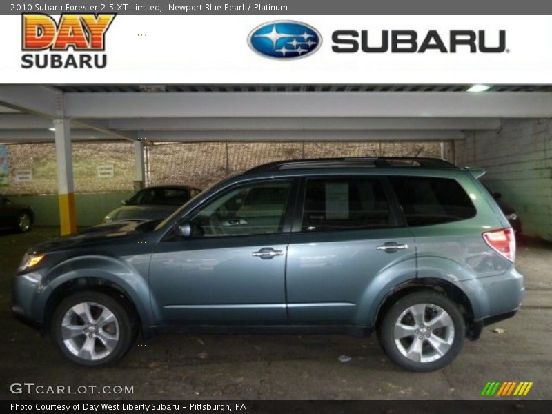 Newport Blue Pearl / Platinum 2010 Subaru Forester 2.5 XT Limited