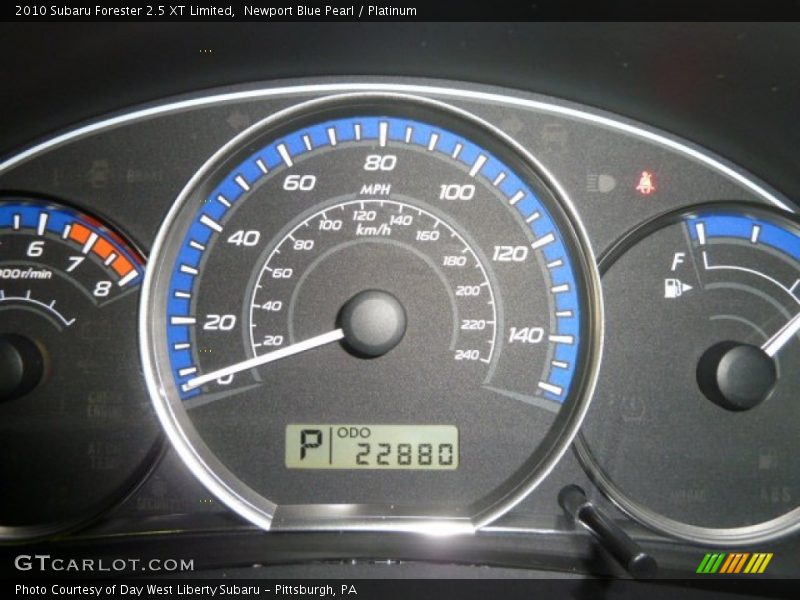 Newport Blue Pearl / Platinum 2010 Subaru Forester 2.5 XT Limited